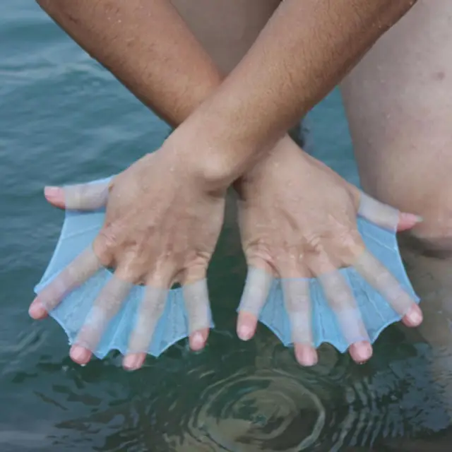 1 Juego De Aletas De Natación De Silicona Y Paletas De Mano De Rana Para  Adultos, Juguete Divertido Para La Piscina, Moda de Mujer