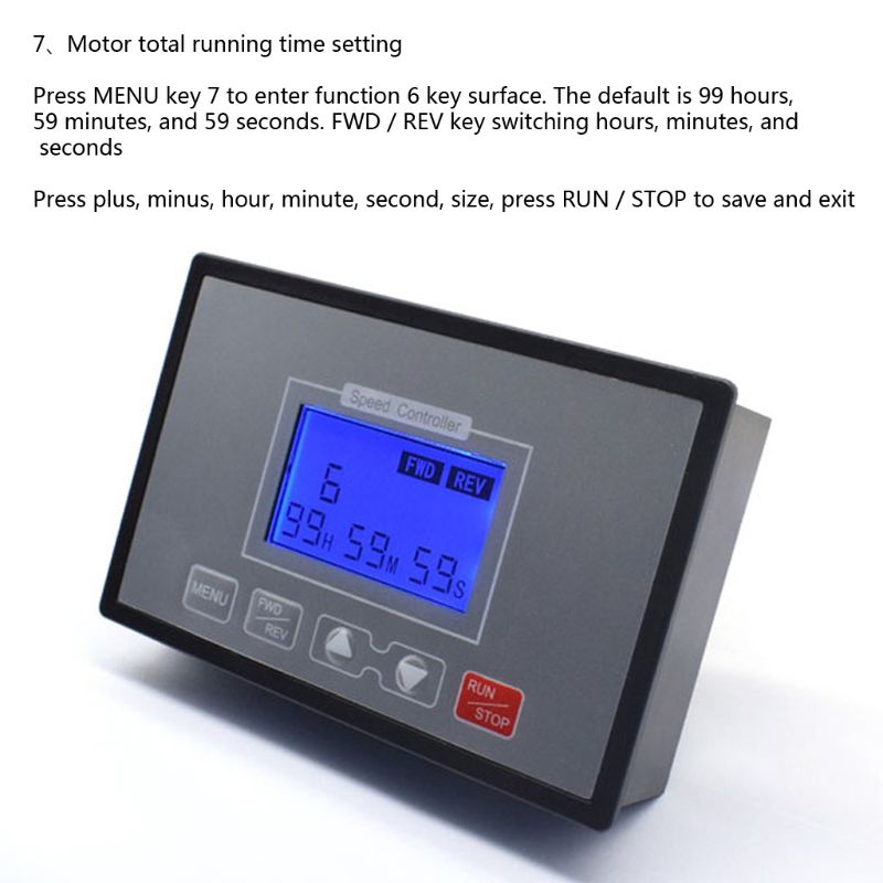 Controlador de Velocidade do Motor Inteligente Display Digital Adjustable 100% Ajustável 60a Pwm dc T3ea Lcd 0 19 Lcd inteligente display digital 0 adjustable 100%