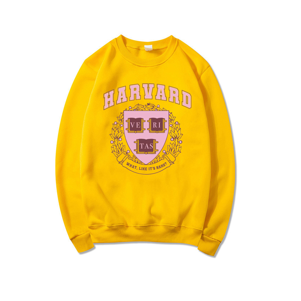 de Harvard, com capuz duro, moletons de gola redonda Elle Woods, tops