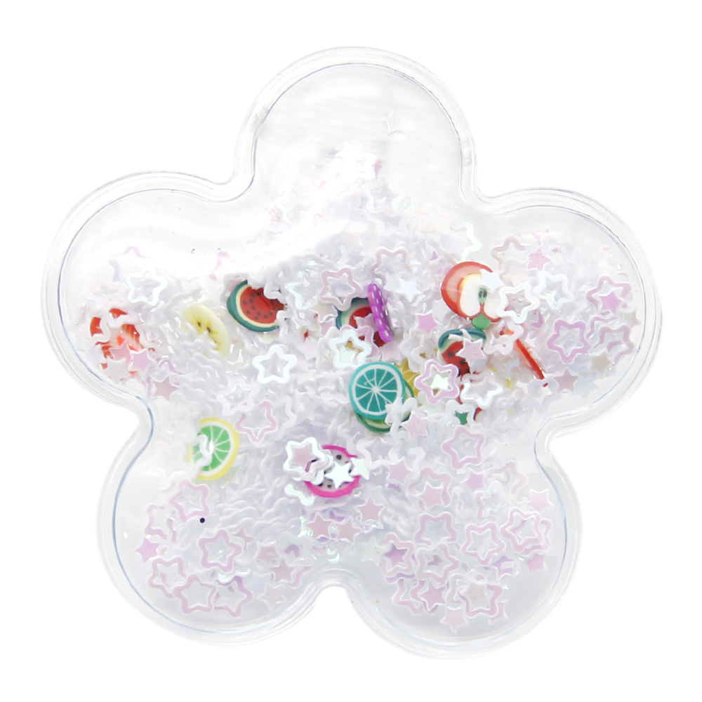 Description Picture 2 of item5 Pcs 53x53mm Star Cat Shape Transparent Qucksand Shaker Bling Sequins DIY Hair Clip Accessories Craft Phone Decoration,1Yc10432