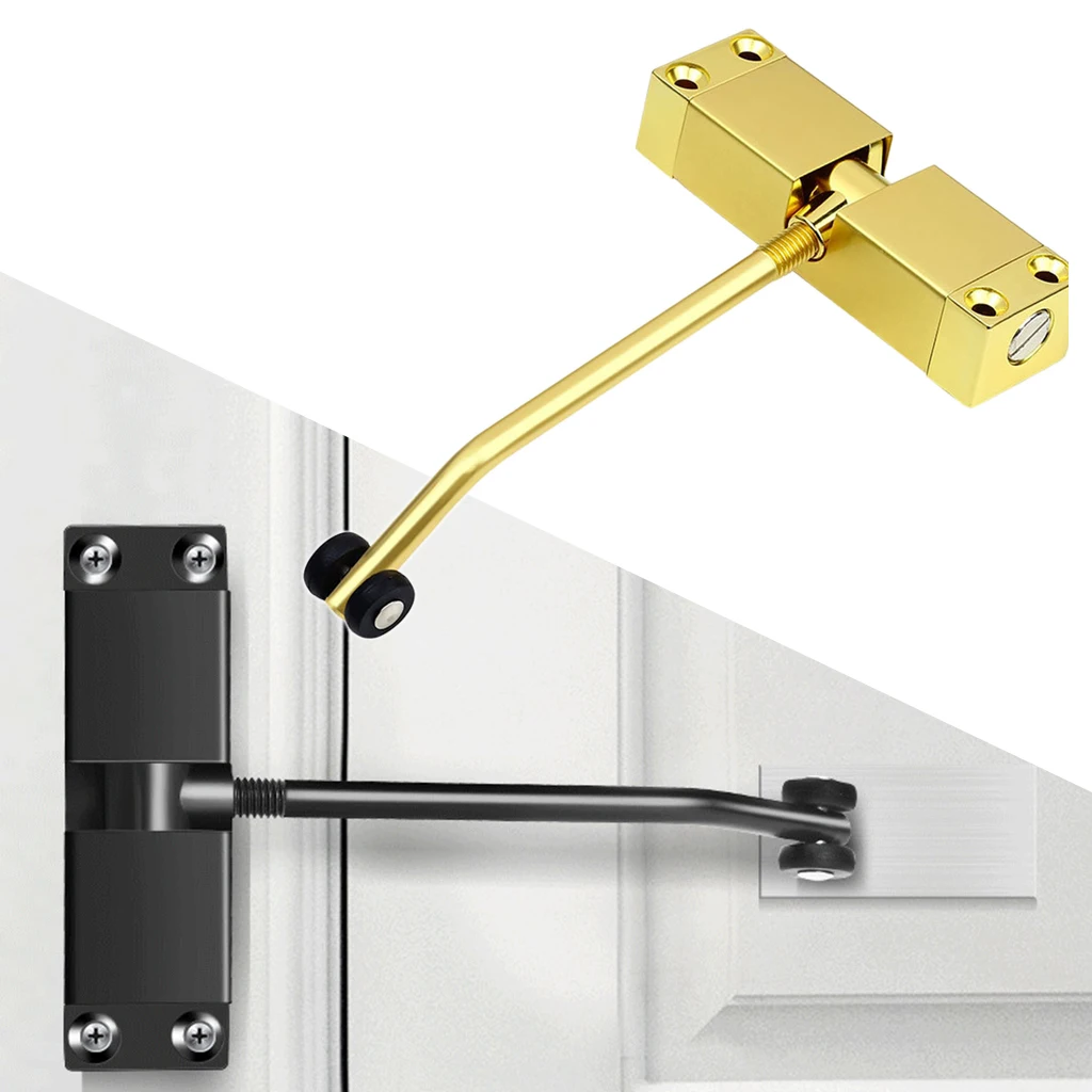 Metal Door Closer Stainless Steel Automatic Spring Door Closing Device Can Adjust The Door Closing Device Furniture Accessories