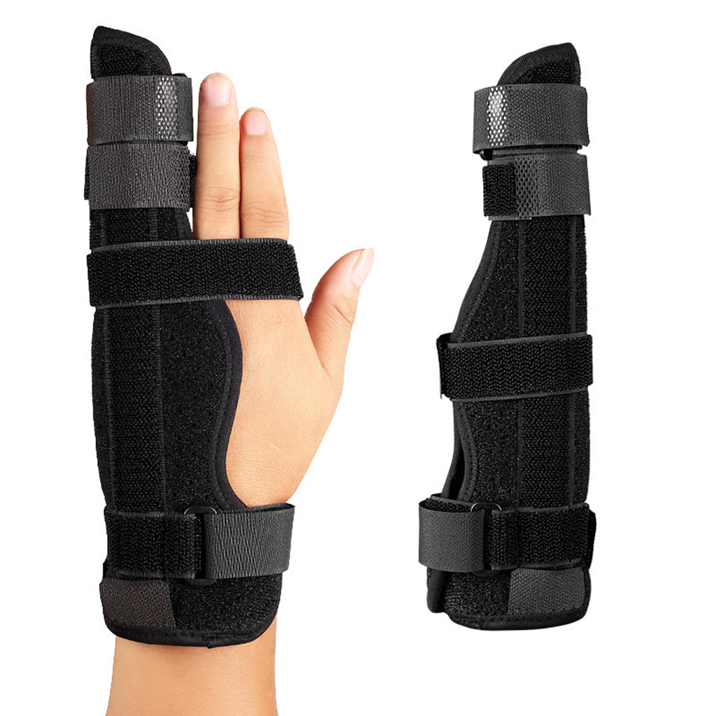 Two Finger Splint Joint Fix Support Breathable Broken Fingers Arthritis Cast Broken Fingers Injuries Relief Fix Injury Aid Tool