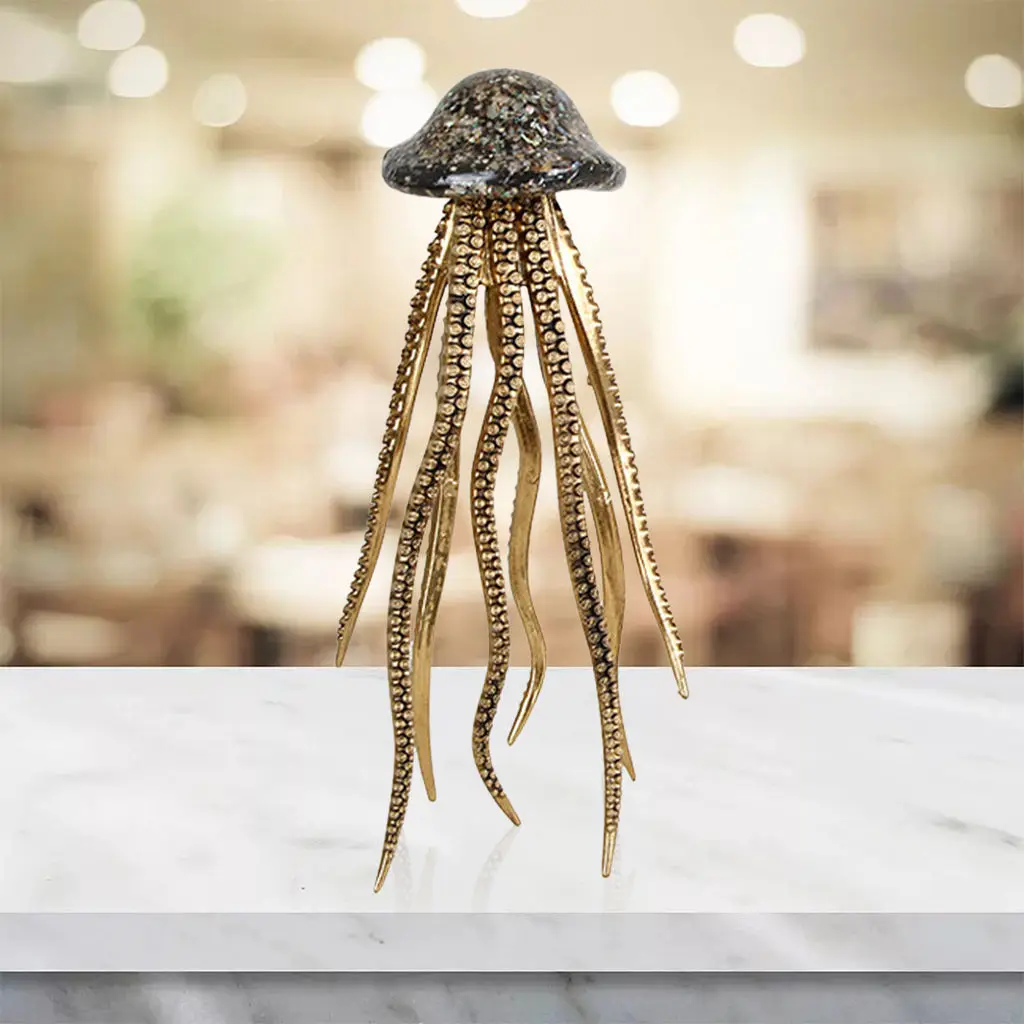 Retro Octopus / Squid Home Office Garden Animal Statue Room Gift Decoration