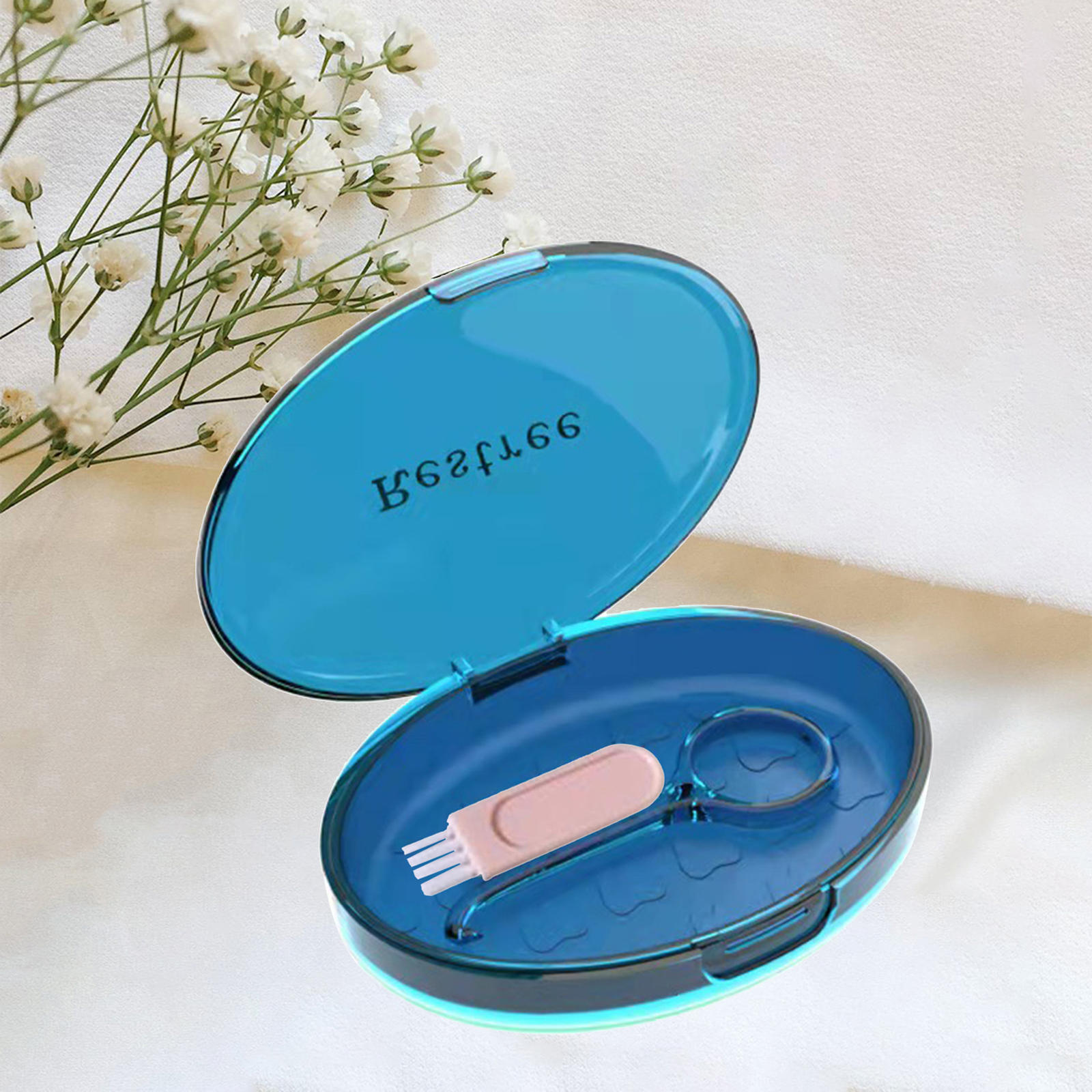 Box Vent Holes Easy to Carry Durable Aligner Removal Retainer Case Holder for Dentures Invisalign Storage Men Adult