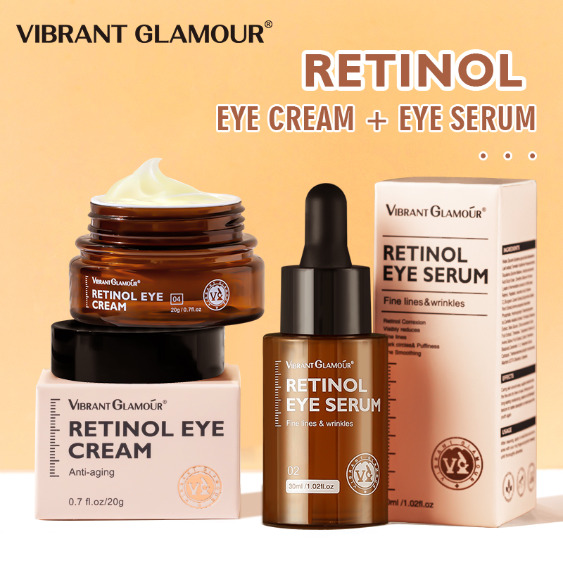 Best of VIBRANT GLAMOUR Retinol Eye Cream And Eye Serum 2 PCS / Set Firming Lifting Anti-Aging Reduce Wrinkle Fine Lines Facial Skin Care Reviews & Tips