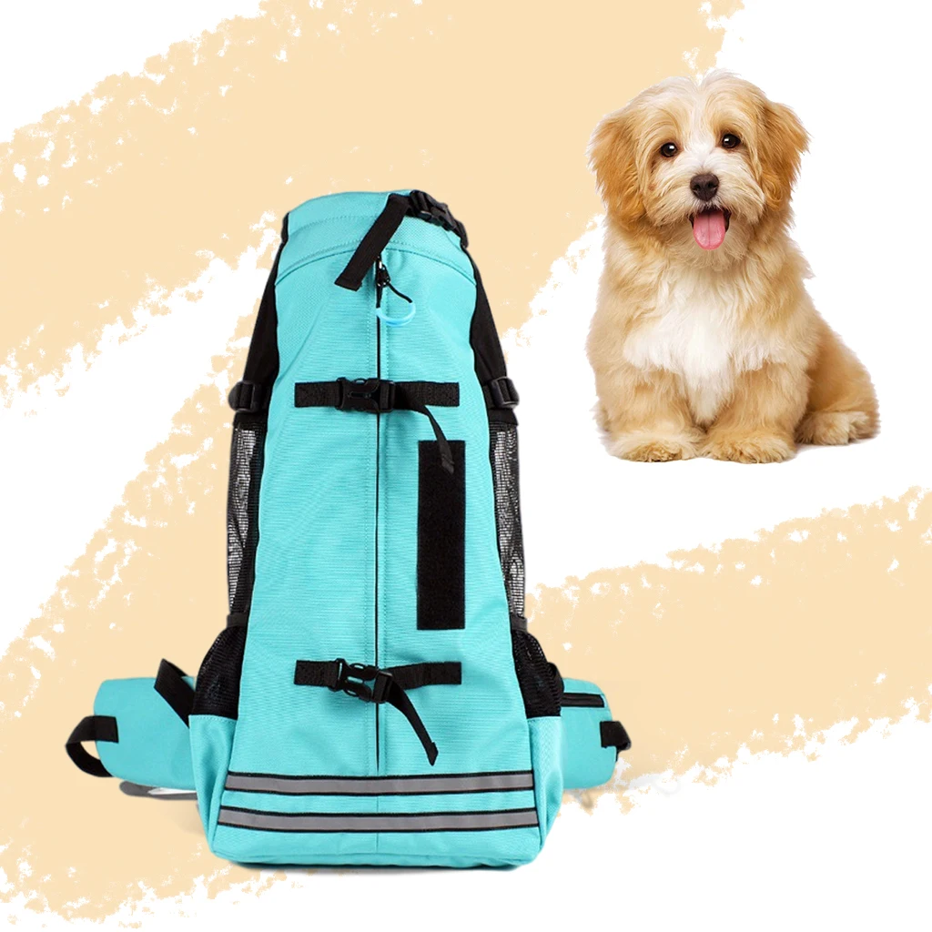 Medium Dog Carrier Backpack Pet Carrier , Breathable Corgi Bulldog Travel Bag for Walking Hiking Bike Motorcycle