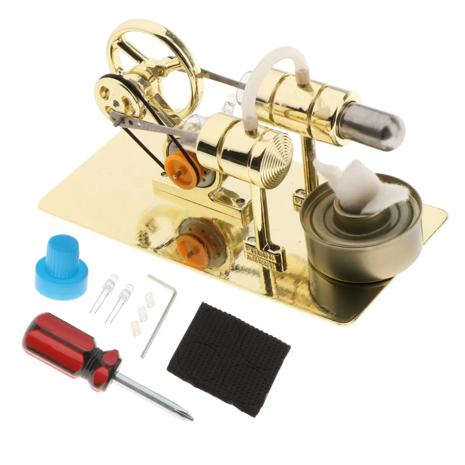 Hot Air Stirling Engine Motor Model Educational Toy Electricity Scientific Toys