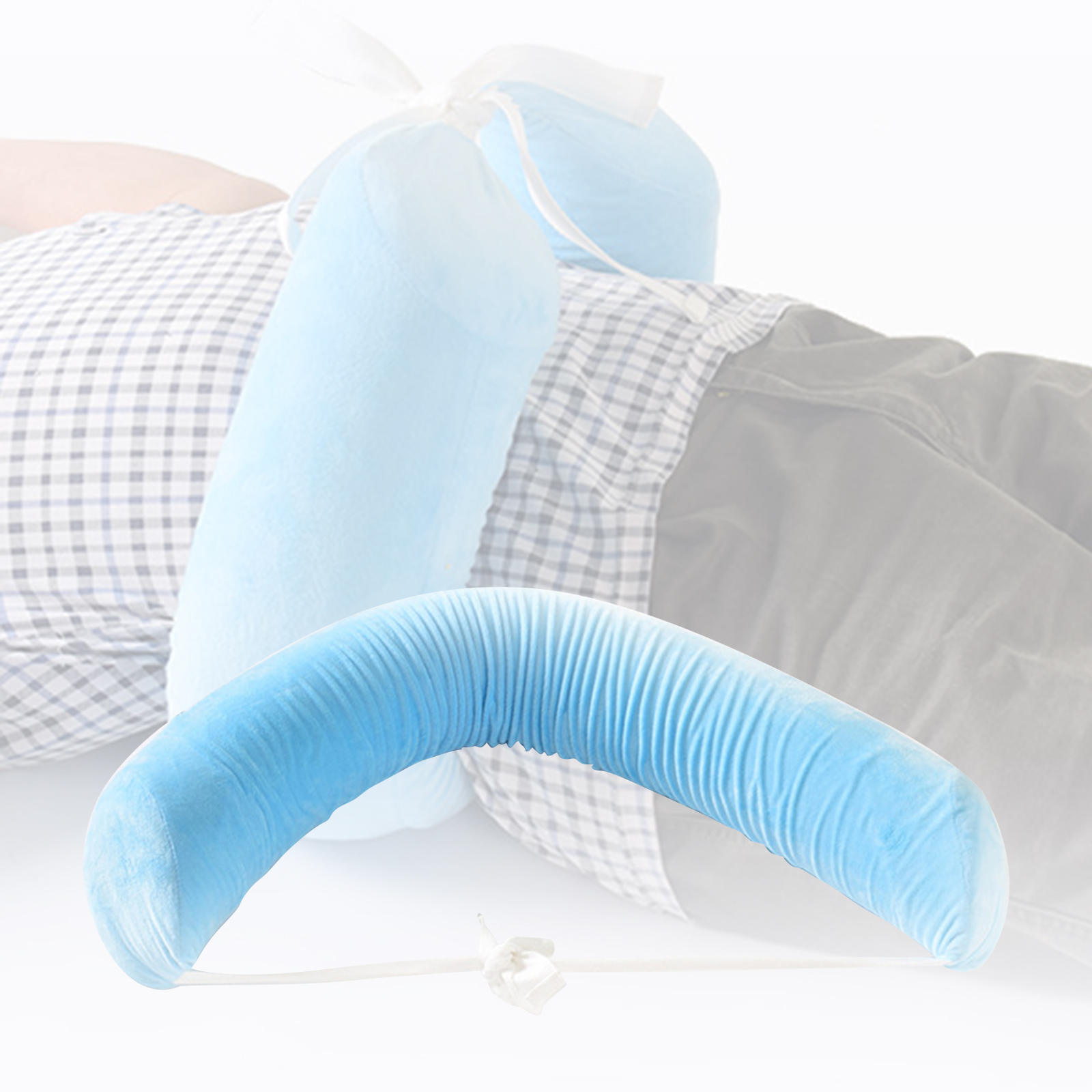 Lumbar Pillow Lower Back Support Adjustable Waist Pillow Cushion One Size for Bed Rest