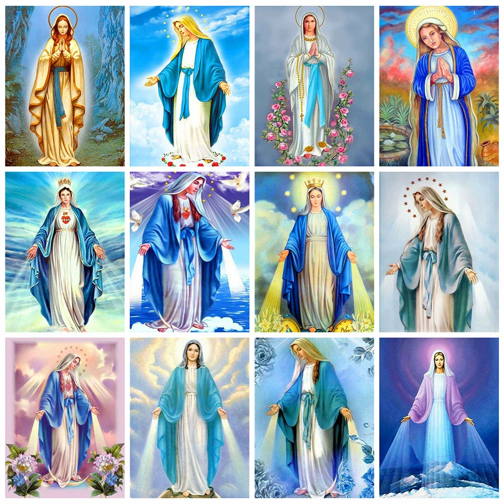 5D Diamond Painting Blessed Virgin Mary Crafts Embroidery Cross Stitch,Decor 