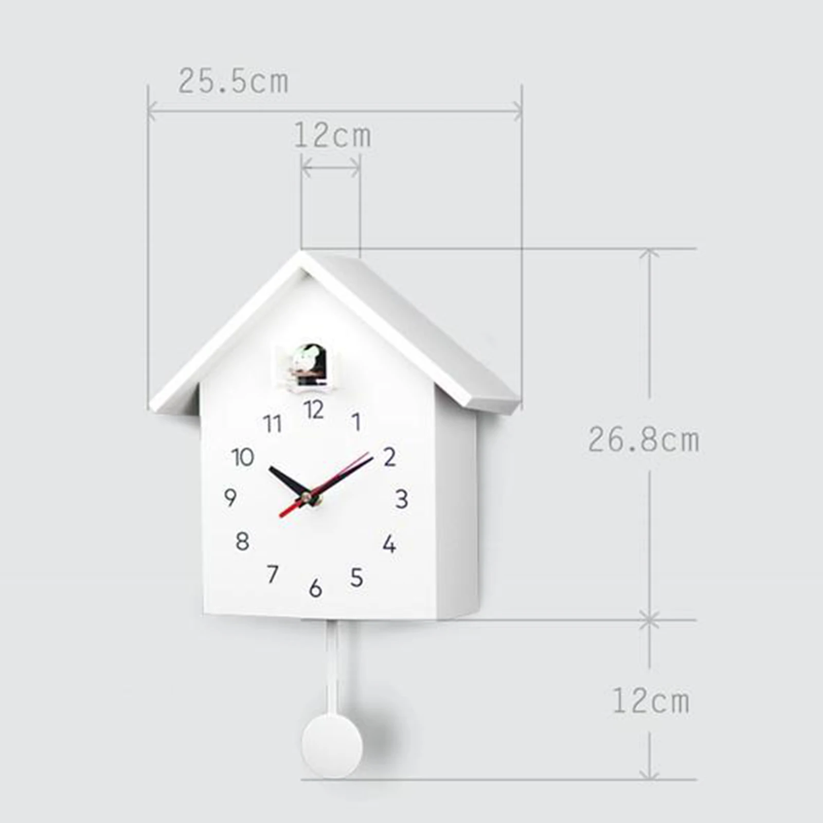 Digital Cuckoo Clock Bird House Wall Clock Tabletop School Livingroom Clock
