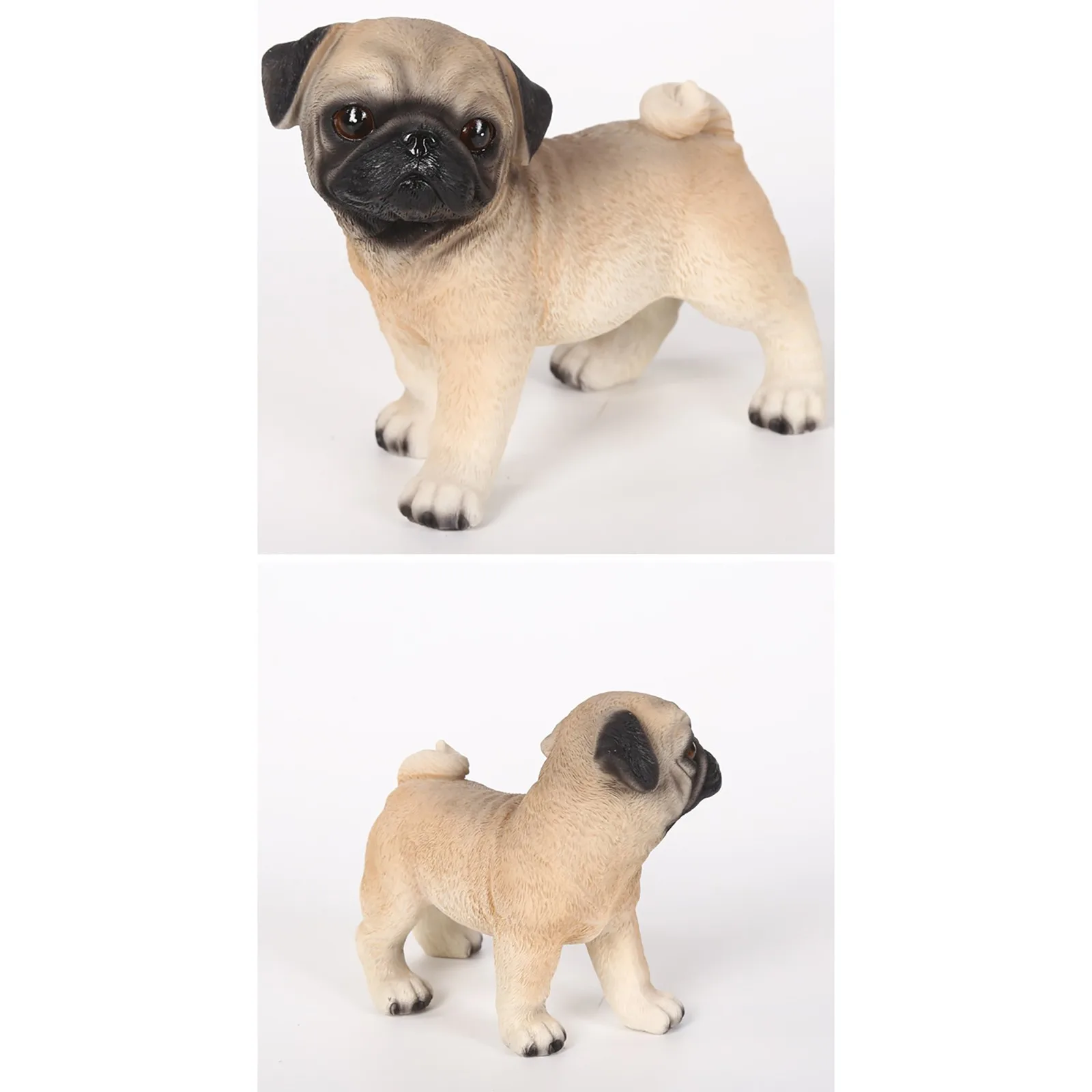 Pug Dog Statue Decoration Ornaments,Birthday Gifts Resin Craft Jewelry Home Decorations Statues Ornaments 