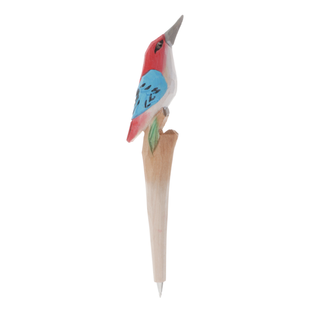 Ballpoint Cute Animals Carved Wood Pen Creative Writing Pen Ball Point Wooden