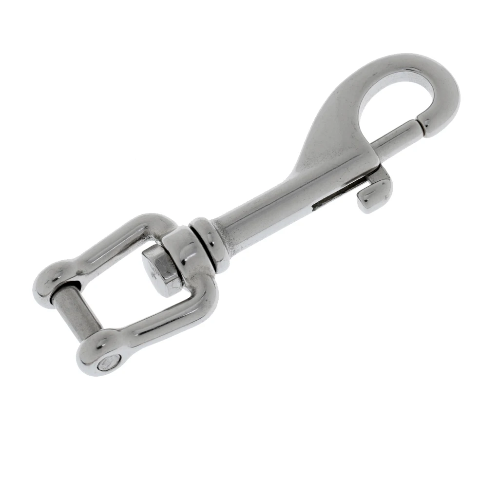 Bolt Snap - Single Ended Hook Swivel Clip Shackle for Underwater Scuba Diving -