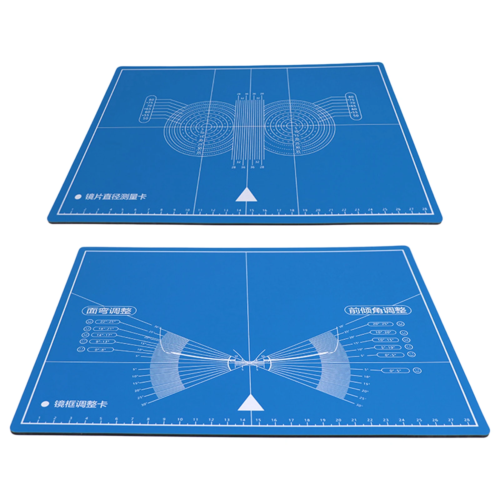 Double-sided Glasses Frame Adjustment Progressive Test Card External Opening Angle Measurement Repair for Optical Shop