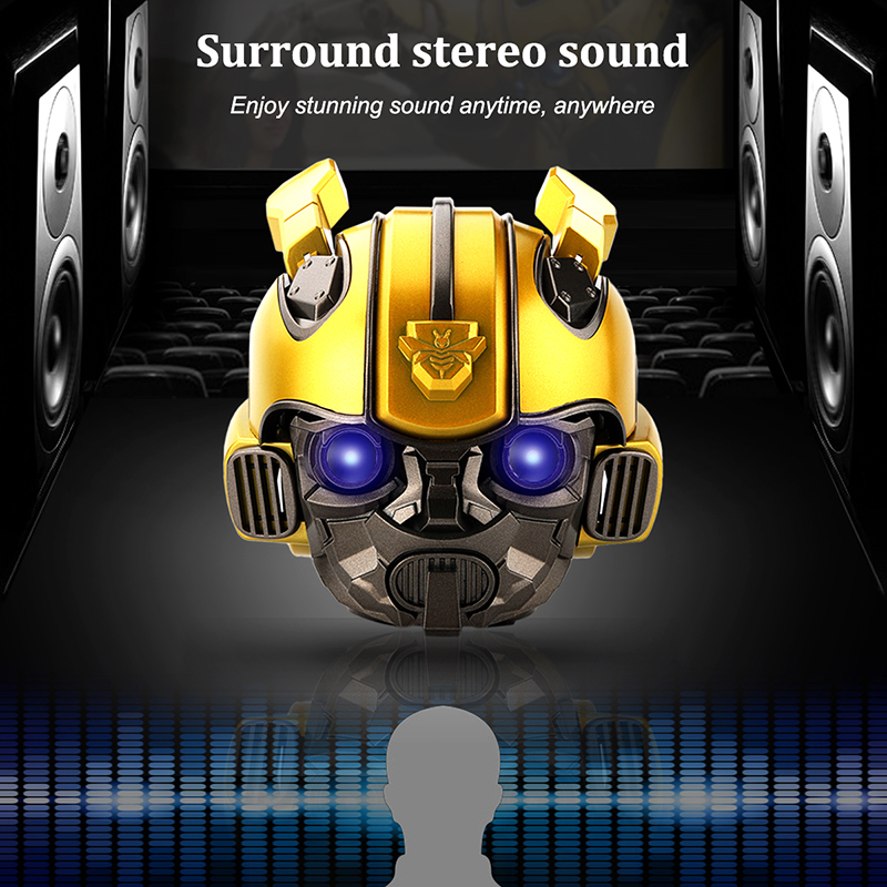 transformer bumblebee helmet bluetooth speaker