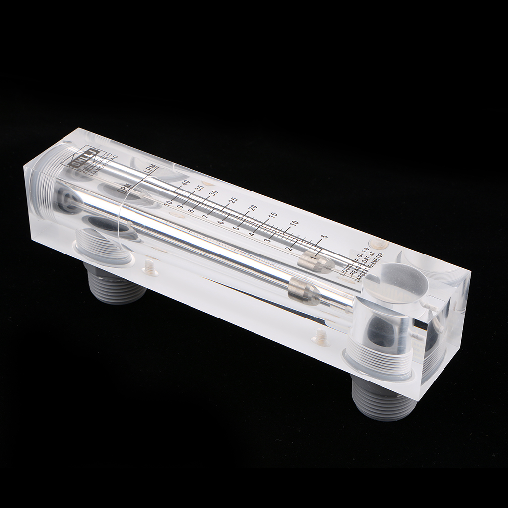 LZM-15    Pipe Panel Mount Type Acrylic Flowmeter Water Flow Meter 1-10GPM