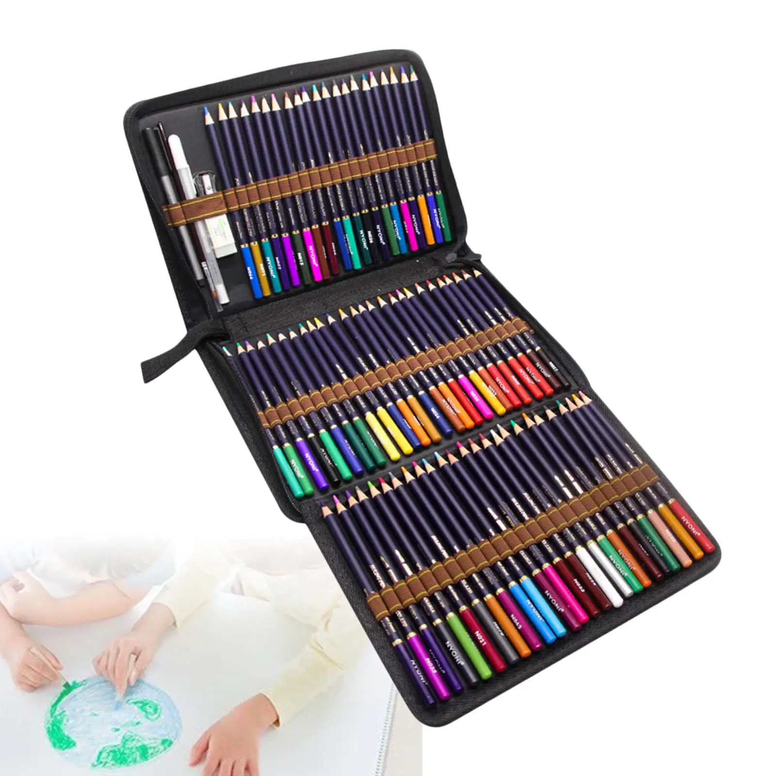 Professional Premium Colored Pencils 72 PCS Assorted Colors Set High Quality Artist Painting Drawing for Adults Kids