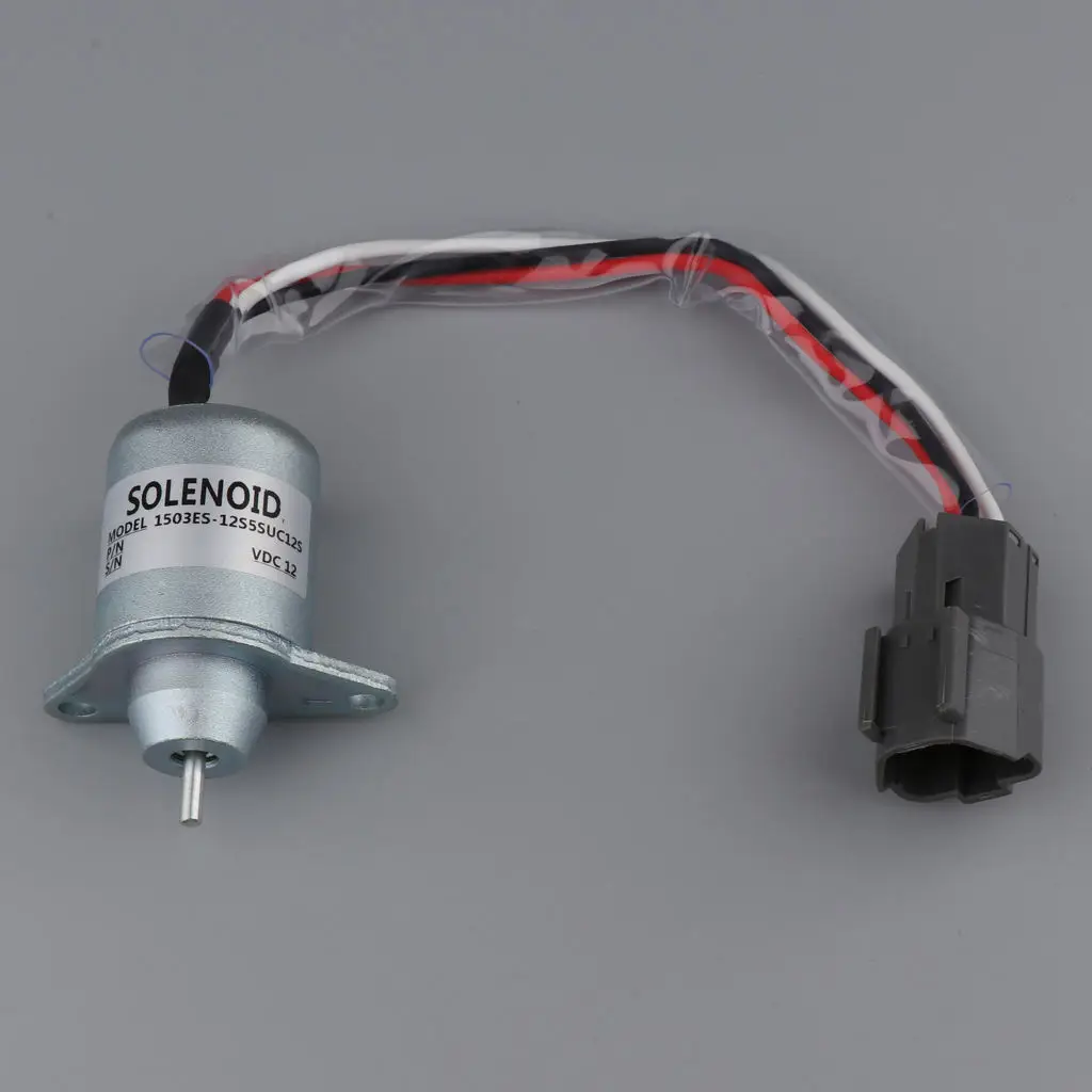 Easy to Install Fuel Stop Shut Off Solenoid 1503ES-12S5SUC12S for Woodward Engine (Cable Length: 21.5cm / 8.46 inch)