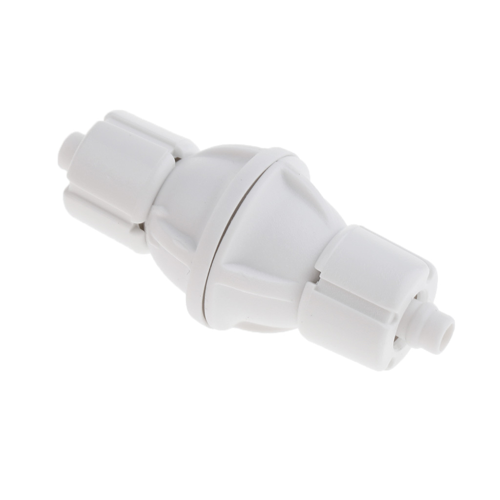 Aquarium Check Valve For Co2 Bubble Counter Air Pump With stainless steel Spring Stop Fish Tank Fastening Plastic