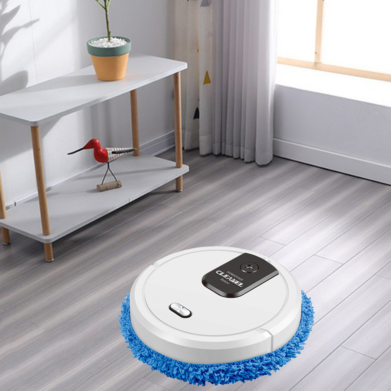 Intelligent Robotic Vacuum Smart Low Noise Floor Sweeper Duster Carpet Cleaning Machine for Home Office Daily Cleaning