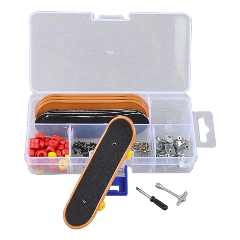 Educational Mini Finger Skating Board Board Game Toy Child Finger Scooter Repair Tool Gifts for Adults Kids