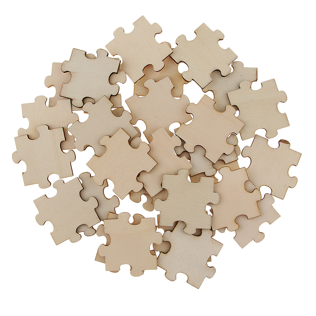 Prettyia   Jigsaw   Puzzle   Pieces      Cut   MDF   Wooden   Embellishment