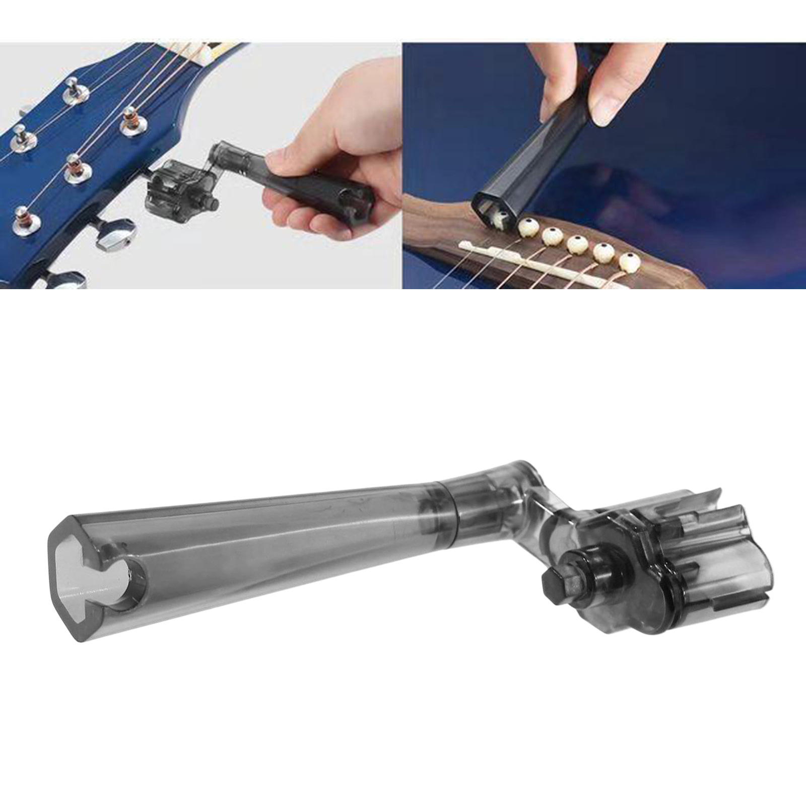 Acoustic Guitar String Winder Plastic Bass String Peg Winder Bridge Pin Puller Guitar Repair Maintenance Tool