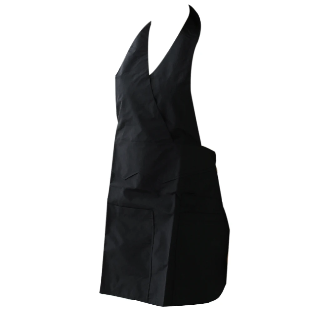 Black Pro Hairdressing Apron Gown Barbers Stylist Hair cutting salon Beauty