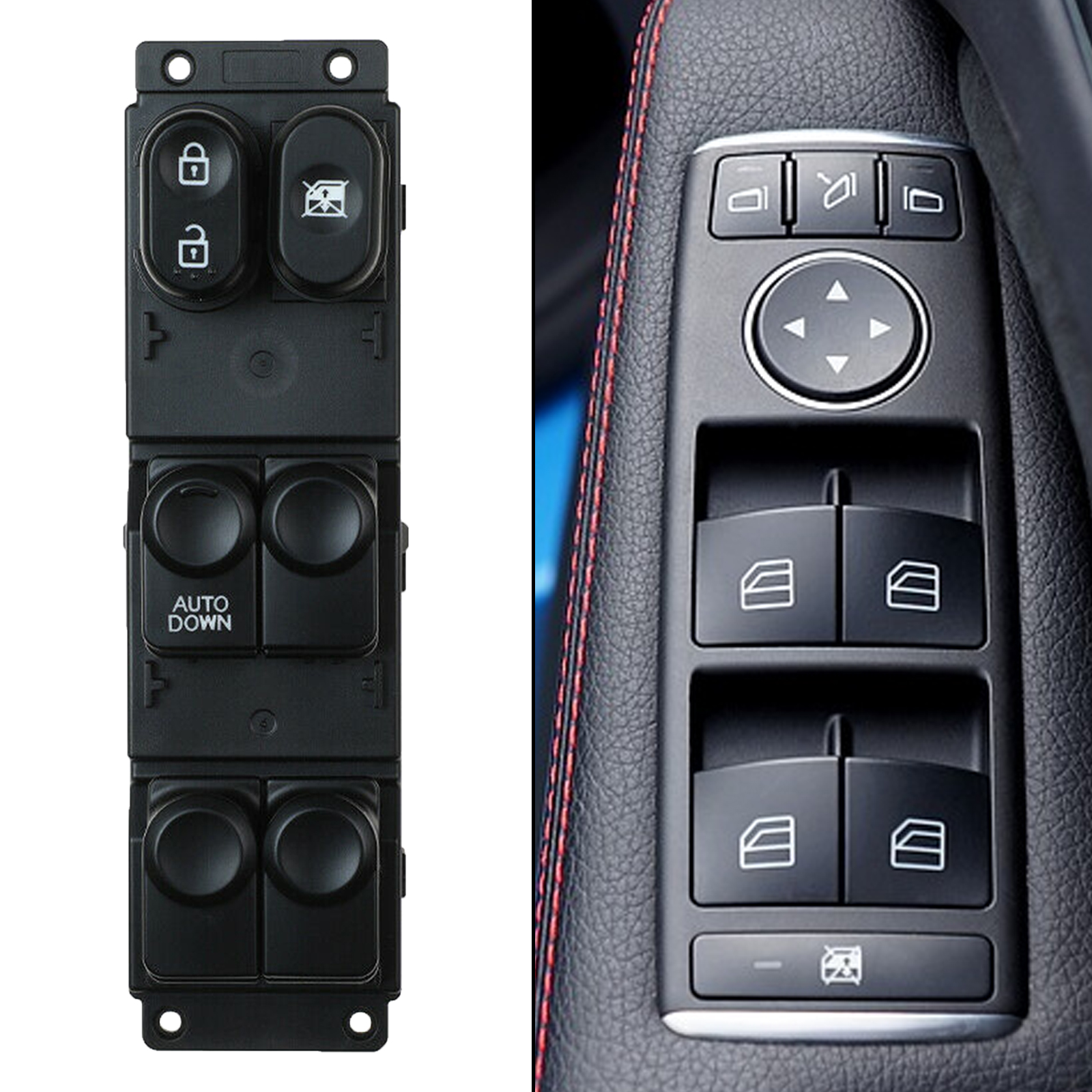 Driver Door Power Window Master Switch Compatible for Hyundai Accent 11-17 93570-1R111 93570-1R110 935701R110