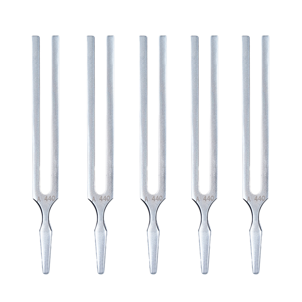 Standard 440Hz A Instrument Tuner Metal Tuning Fork for Guitar -Pack of 5
