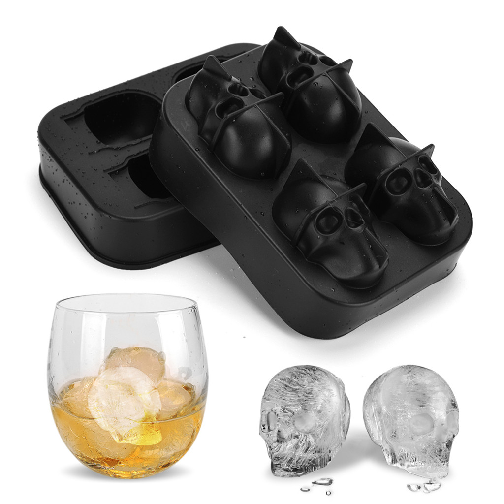 3D Soft Ice Cube Maker Tray Ice-cream Cake DIY Making Storage Container Box