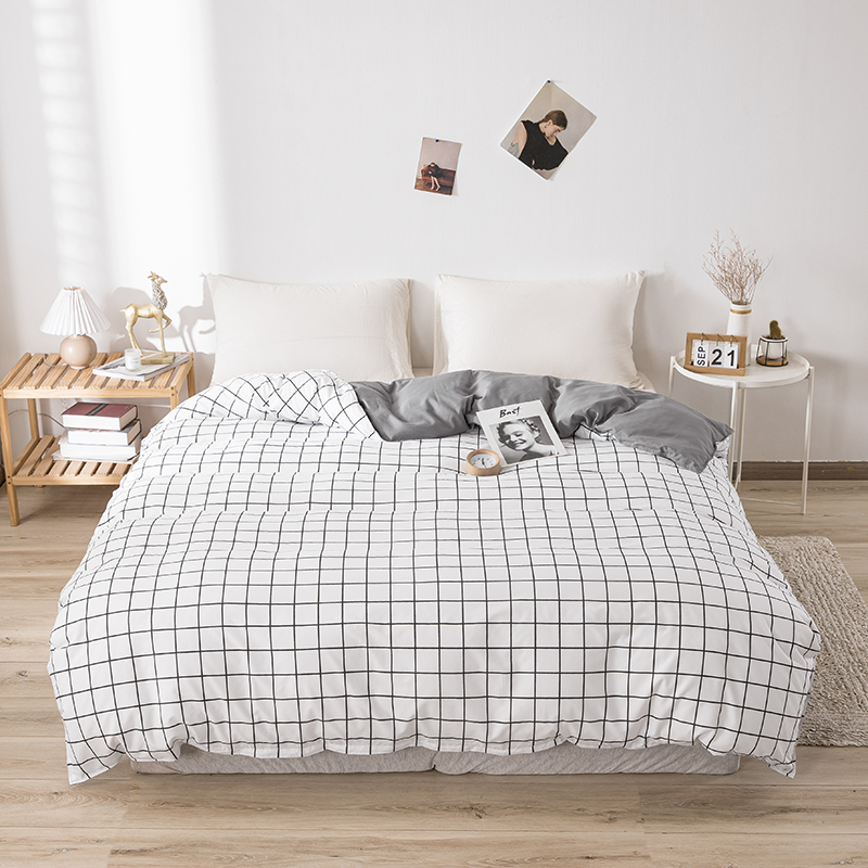 black and white square duvet cover