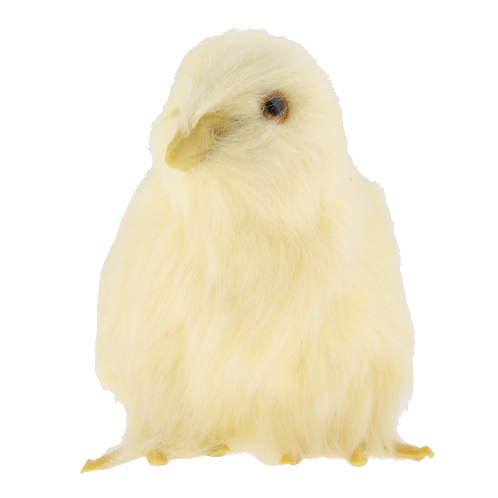4 Sizes Artificial Simulation Plush Stuffed Chicken Model Figurine Kids Science Nature Toys Home Garden Decoration
