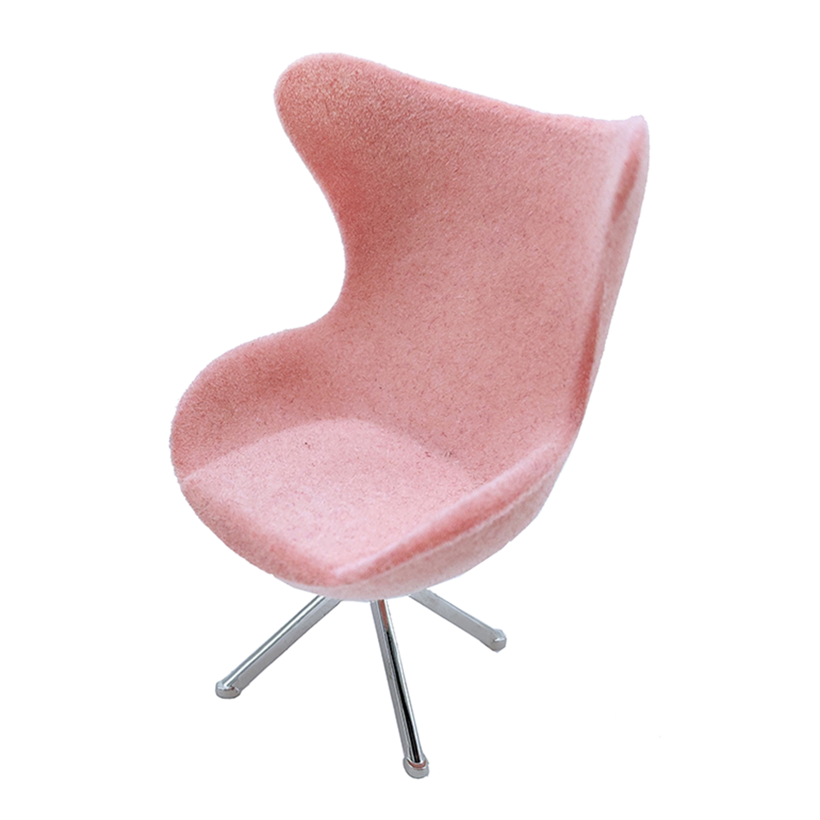 1:12 Scale Dolls House Miniatures Pink Office High Back Flocking Seat Chair Room