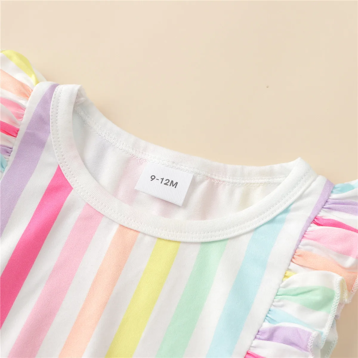 0-6Y Sister Matching Baby Striped Clothes Set with Ruffles Girls ...