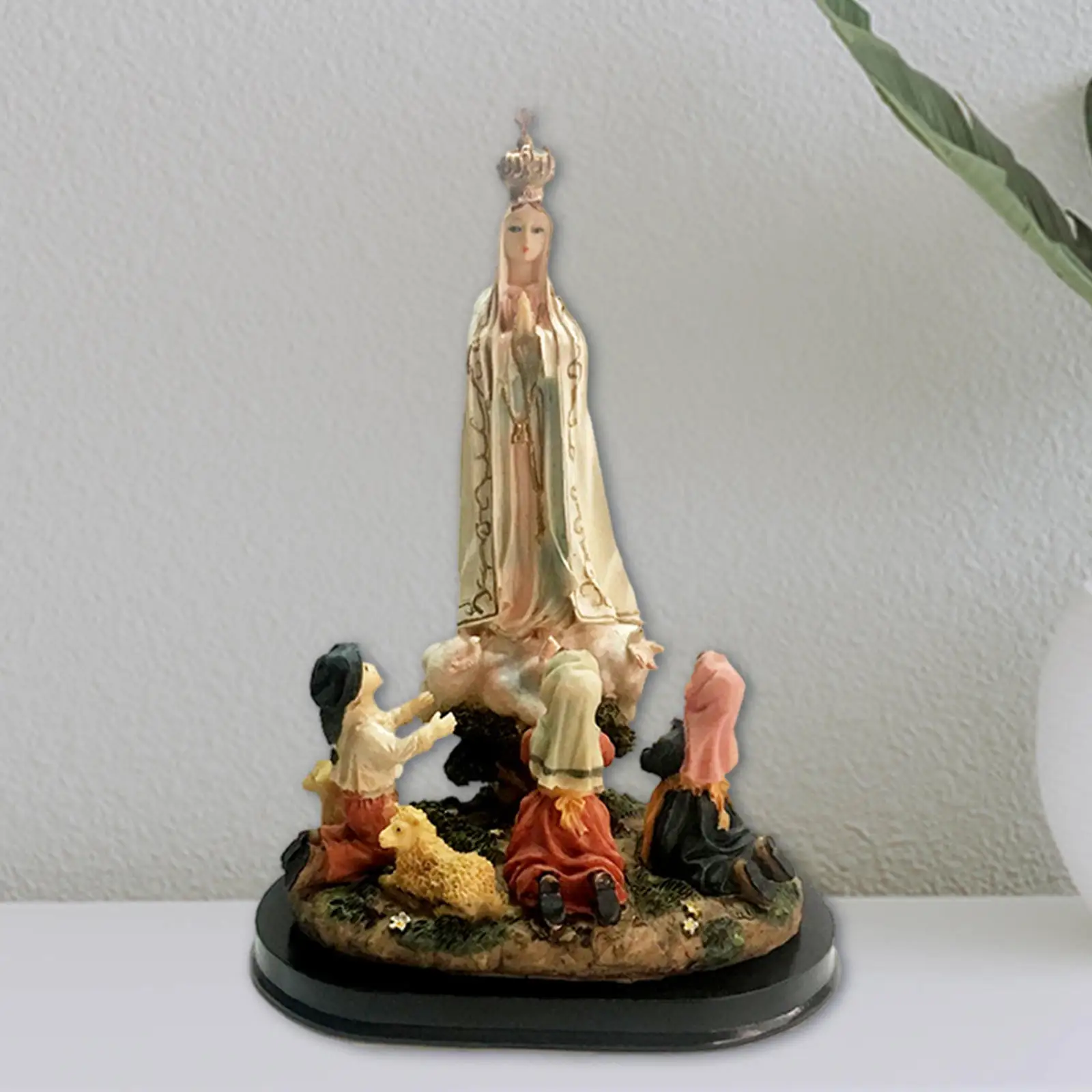 Christ Virgin Mary Holy Religious Glorious Grace Saint Cultural Collectibles Sculpture for Home Church Follower Believer Mother