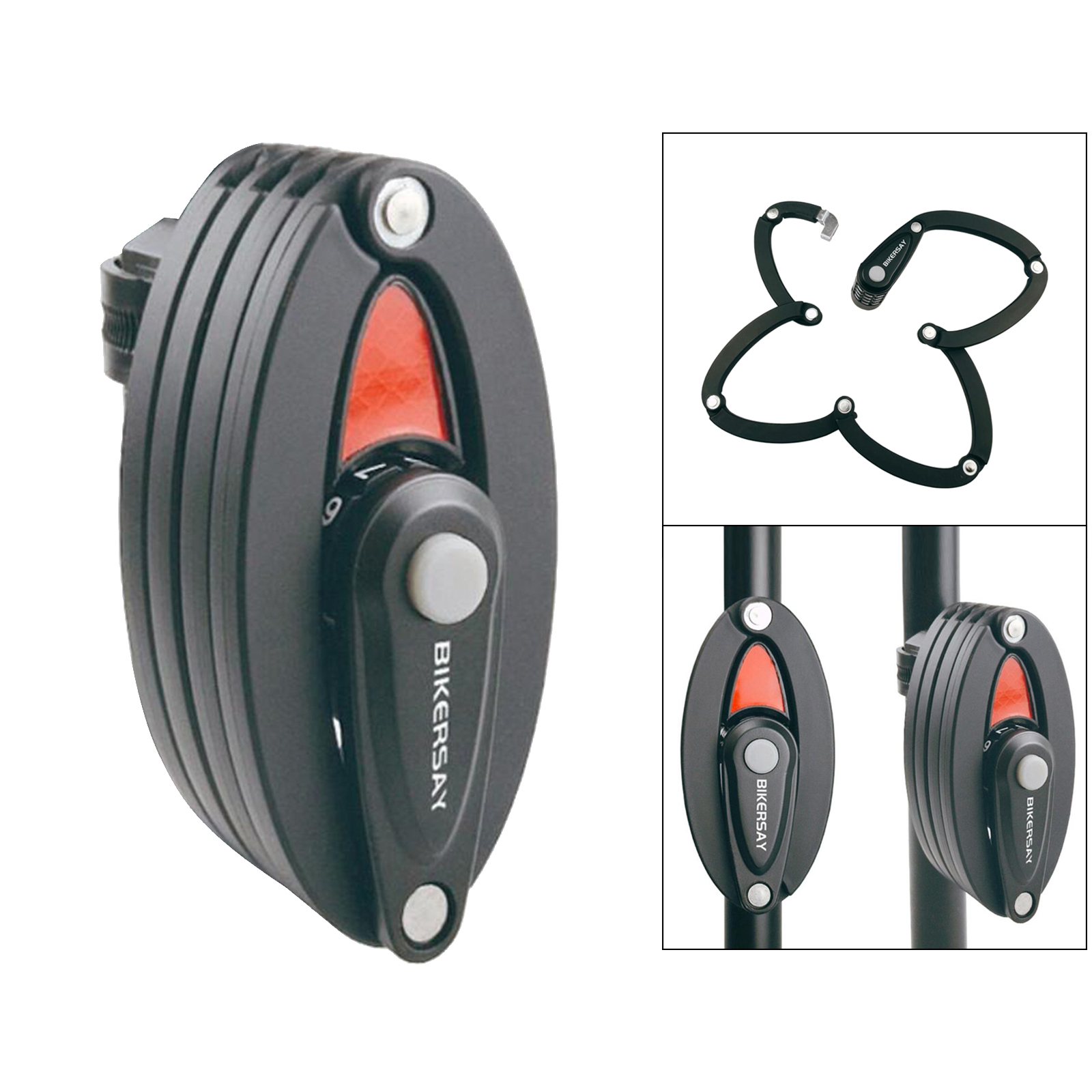 4 Digit Combination Password Bicycle Lock Folding Bike Lock Safety Lock For Bikes Anti-theft Security Bicycle Lock