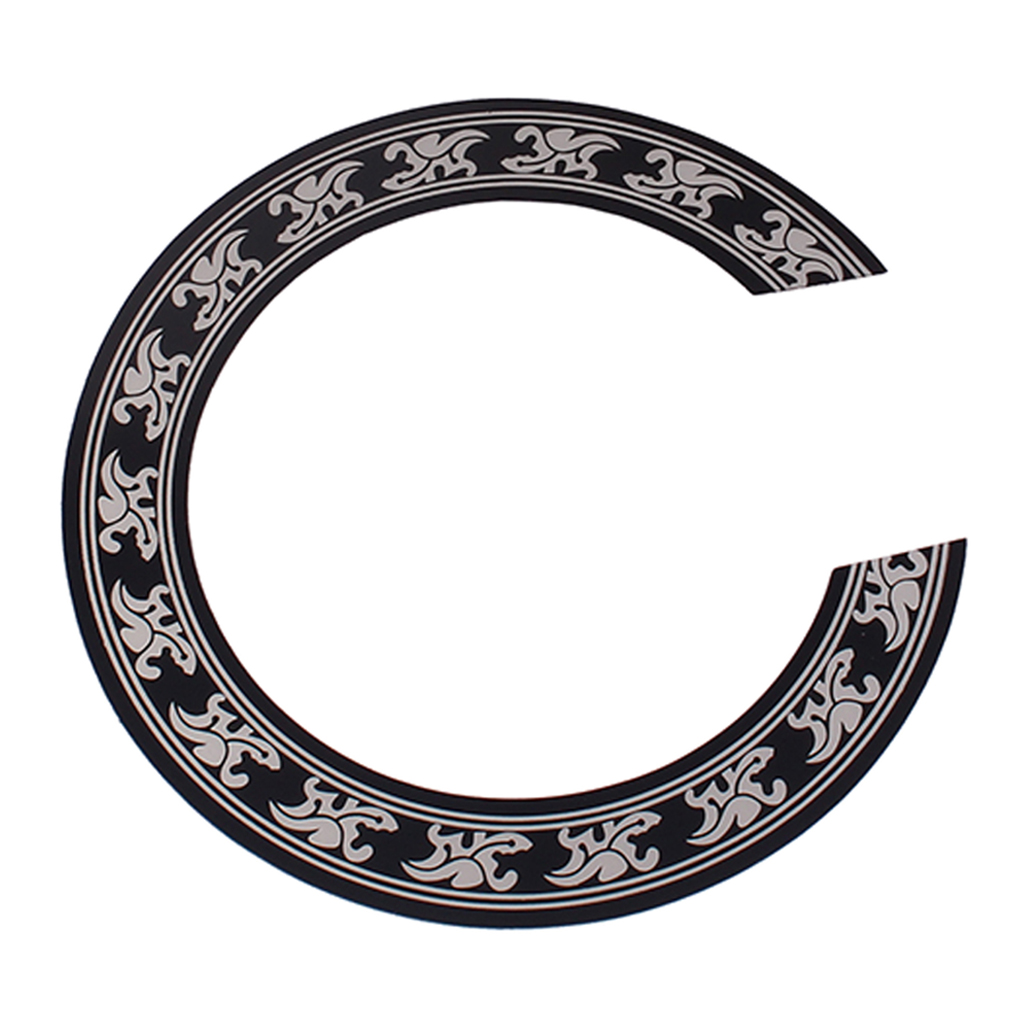 Tooyful Hard PVC Guitar Sound Hole Part Rosette Inlay Decoration for 40/41 inch Acoustic Classical Guitars Decal Accessories