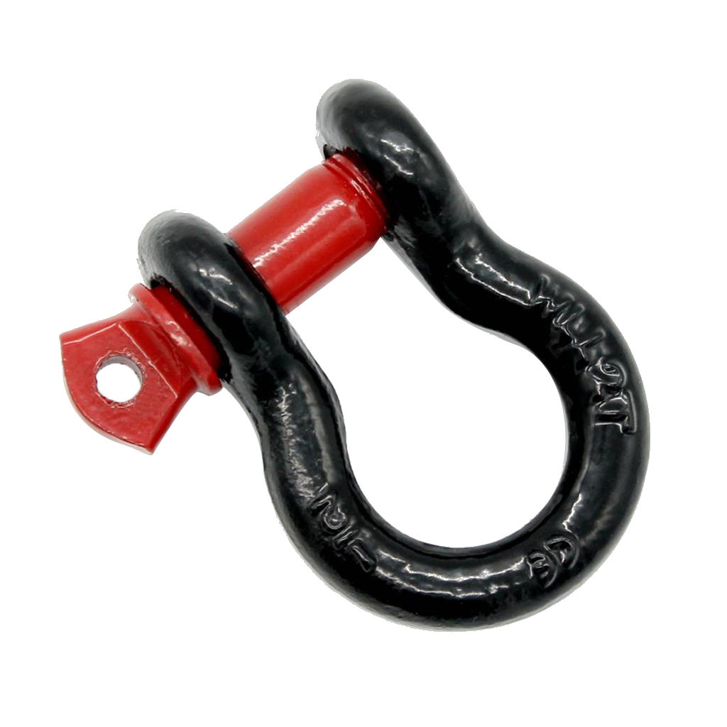 Car Tow Hook 2 Ton Univerial Car Tow Trailer Hook D-Rings Bow Shackle Red Black For ATV Quad Auto Truck Trailer RV Camper Etc