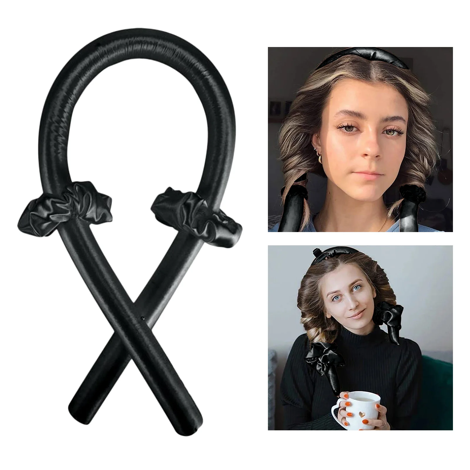Sleeping Heatless Curling Rod Headband Wave No Heat Curls Lazy Curler Women Hair Styling Hair Rollers Headband Wave Tools