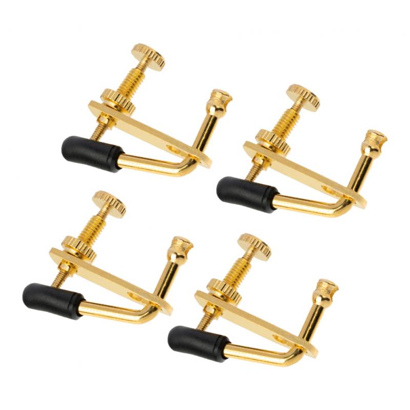 4 Pieces 3/4 4/4 Violin Fiddle Fine Tuners String Instrument Adjustable Tool