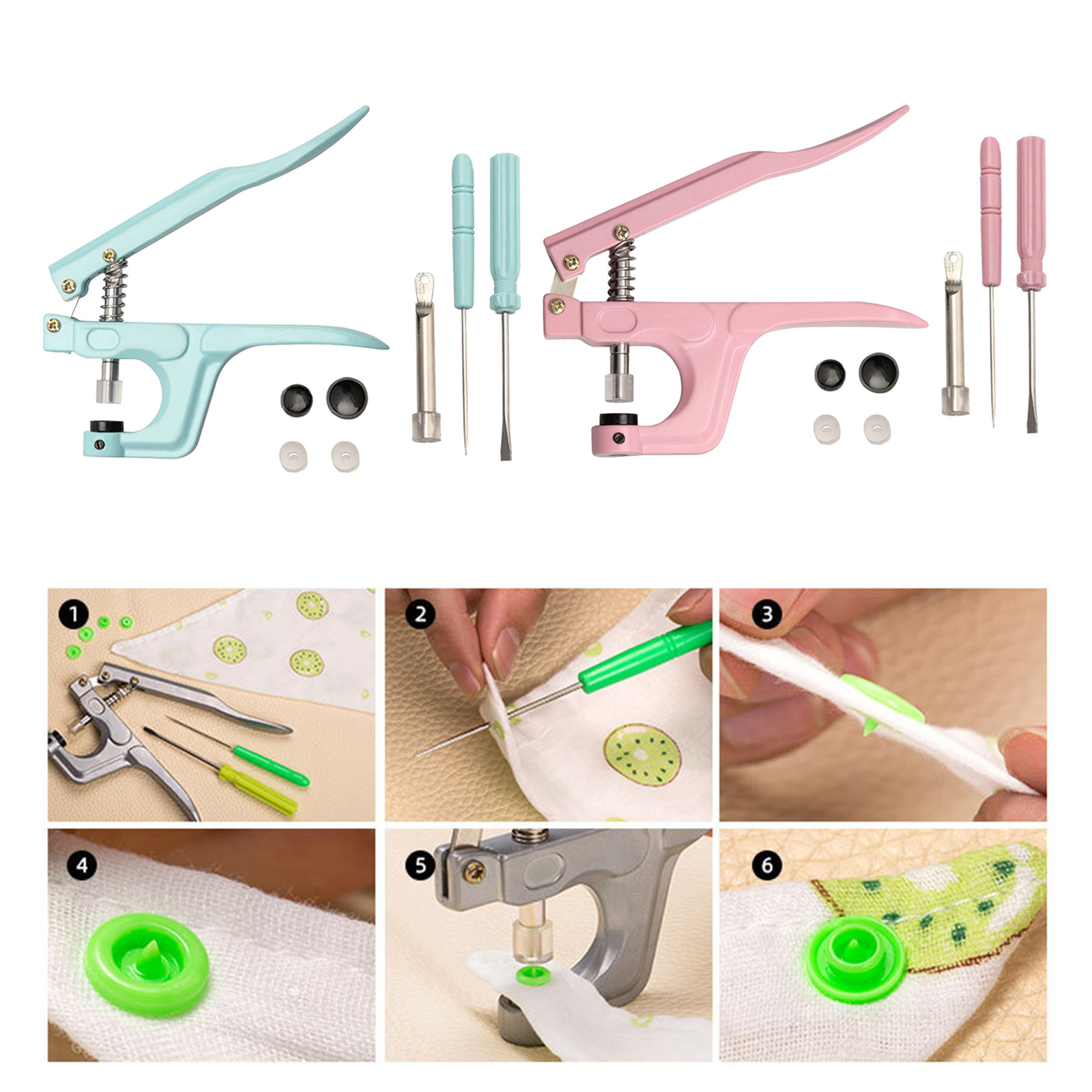 DIY Snap Fastener Pliers Snaps Installation Hand Tools Sewing Crafting Fastening Repairing