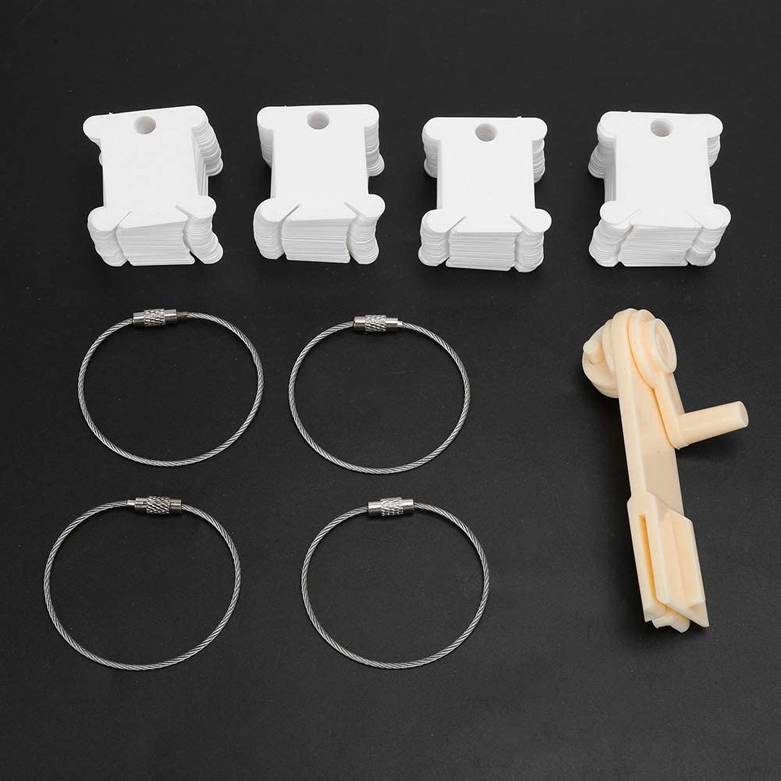 Floss Bobbins and 4pcs Floss Bobbin Rings for Craft Storage Accessories
