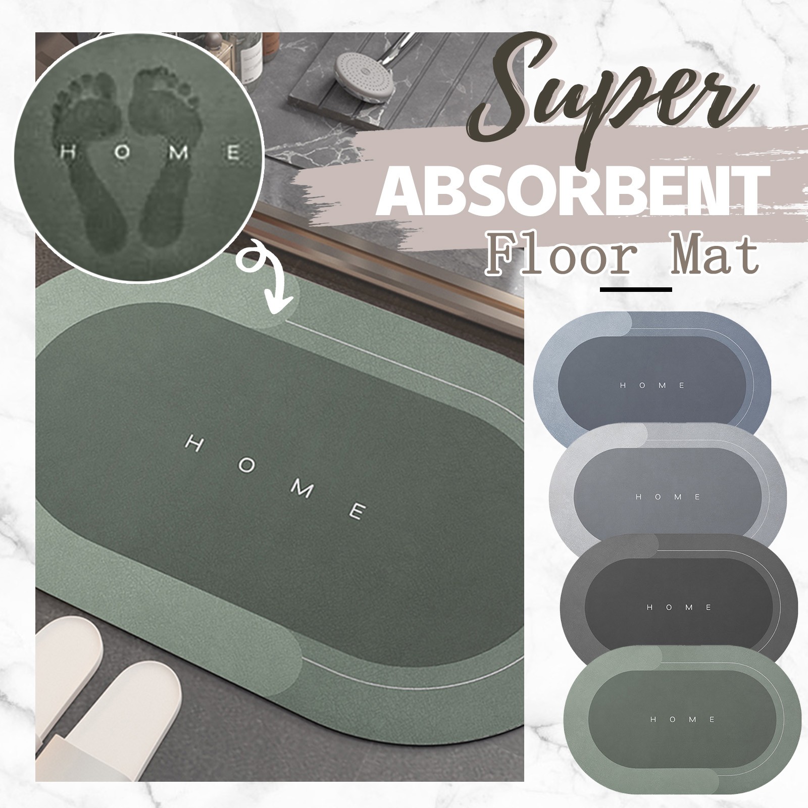 3x Super Absorbent Floor Mat (Save %15.03) - Inspire Uplift