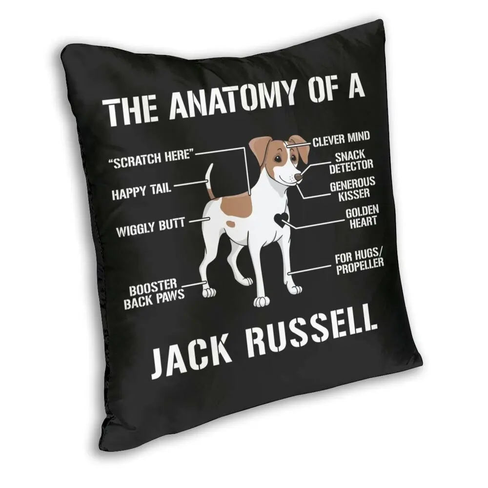 Jack Russell Dog 'Love You Dad' Soft Velvet Feel Cushion Cover With DAD-176-CPW 