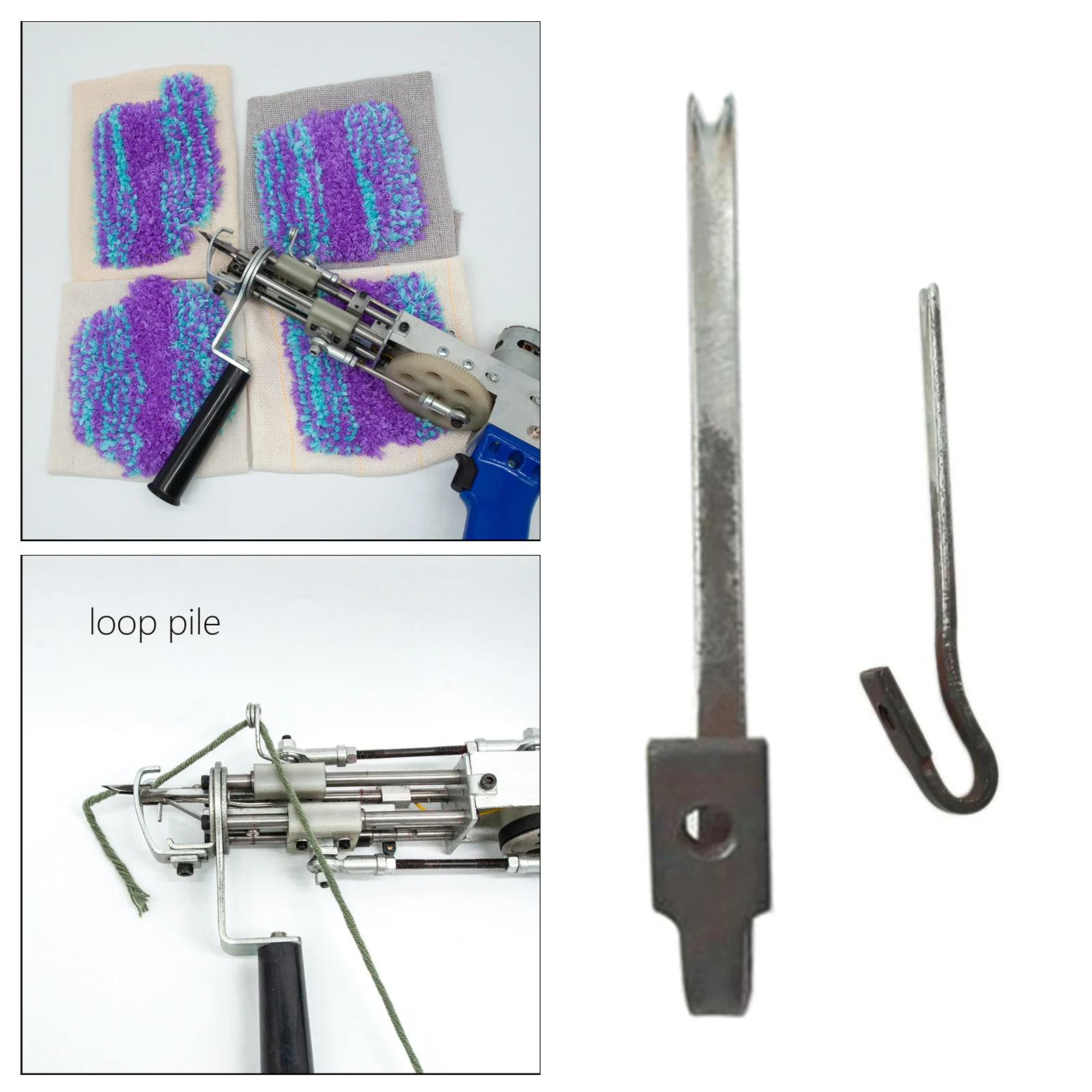 Loop Pile Scissors Cut Pile Scissors for Electric Hand tufting gun Rug Machine Power Tool Parts Replaceable Scissors Sliver