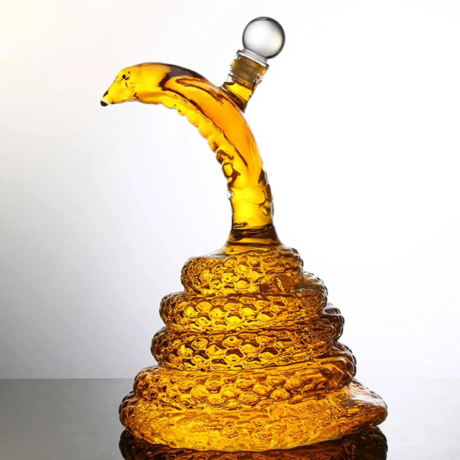 Unique Decanter Snake Shaped 1L Bourbon Alcohol Luxurious Red Wine Wine Pourer Accessories Wine Container for Party Home Bar Men
