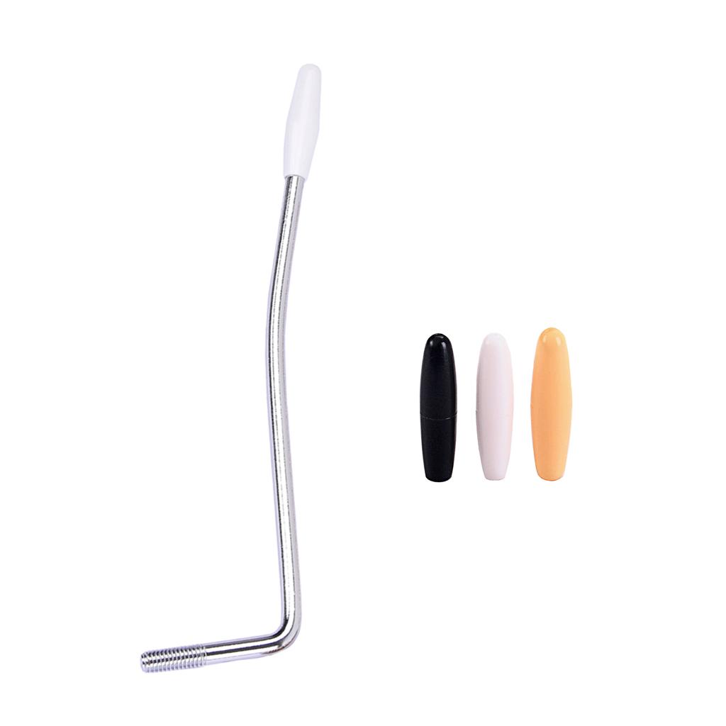 Chrome 5mm Thread Tremolo Arm Whammy Bar with 3pcs Tips for  ST Guitar