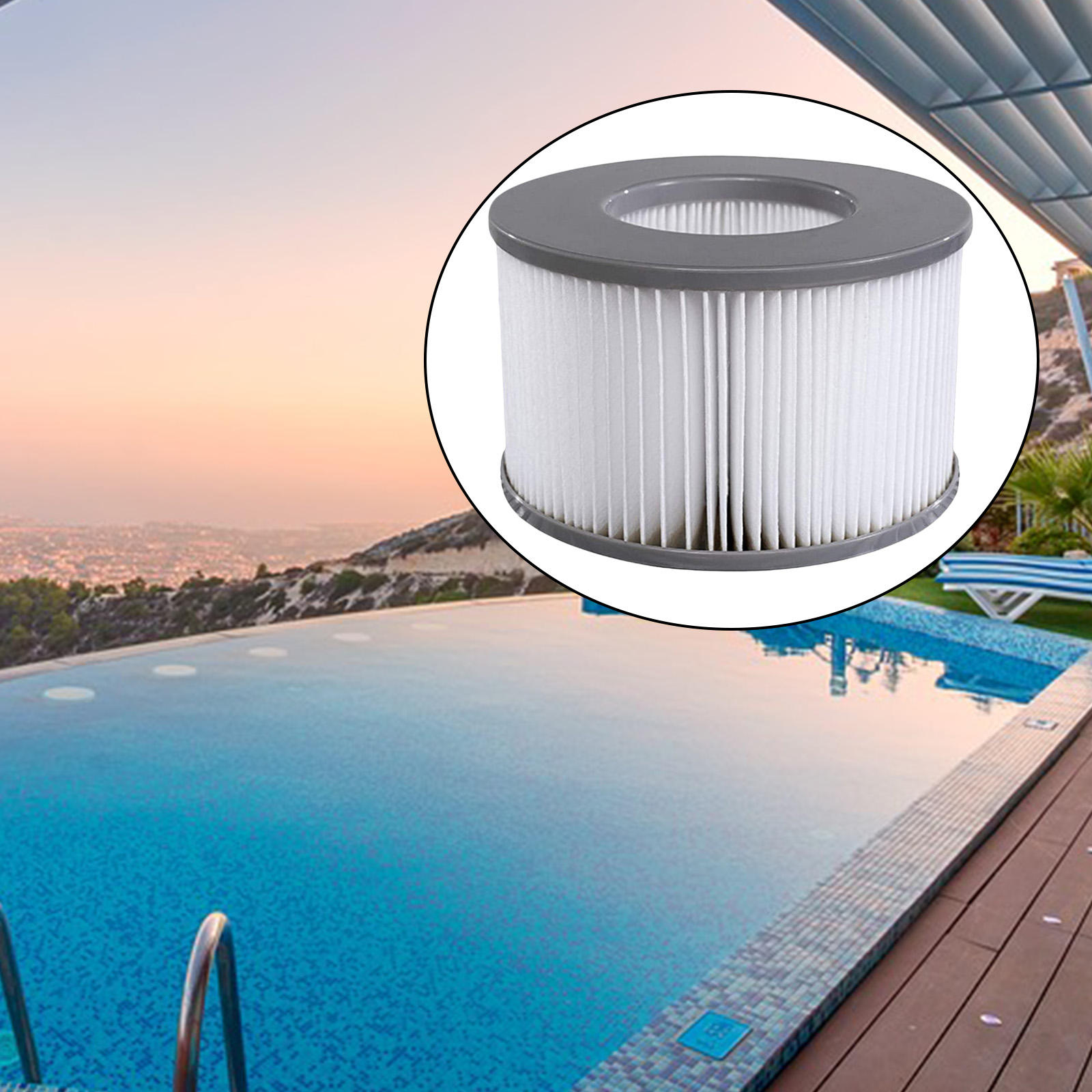 Inflatable Bathtub Hot Spa Pool Filter Cartridges Replacement Part for Mono for Camaro Swimming Pool Filter Replacement