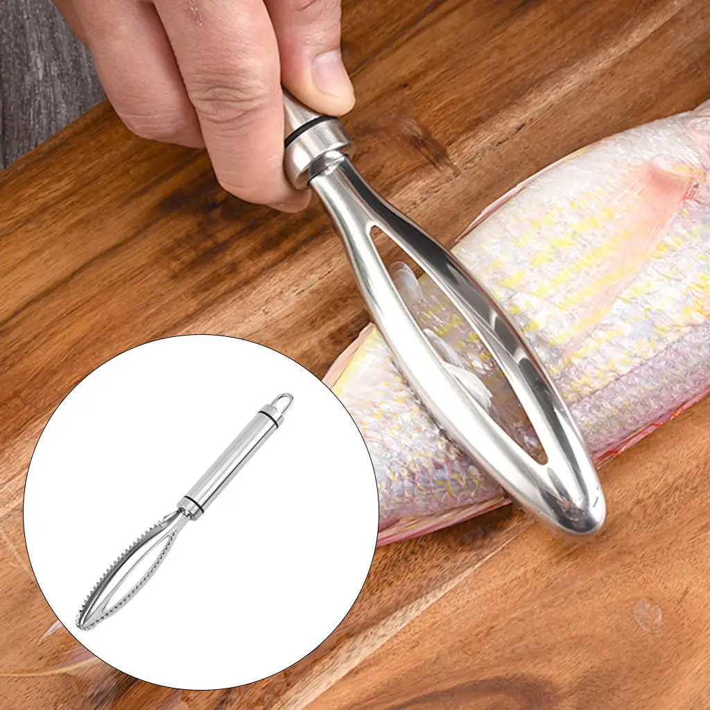 Portable Fish Scaler Remover Opener Easier Cleaner Graters Utensil for Home Kitchen